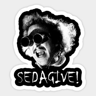 Young Frankenstein SEDAGIVE!  Retro Sticker